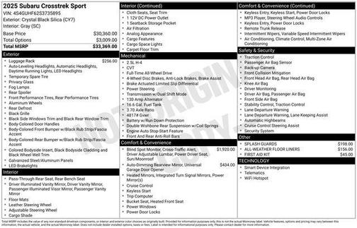 2025 Subaru Crosstrek Sport