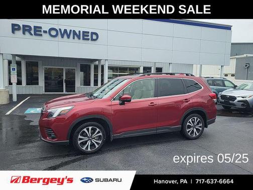 Crimson Red Pearl 2022 Subaru Forester Limited