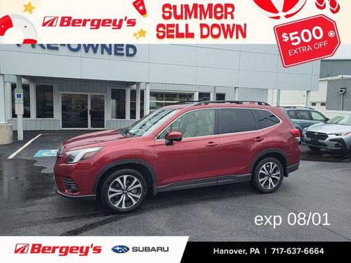 Crimson Red Pearl 2022 Subaru Forester Limited