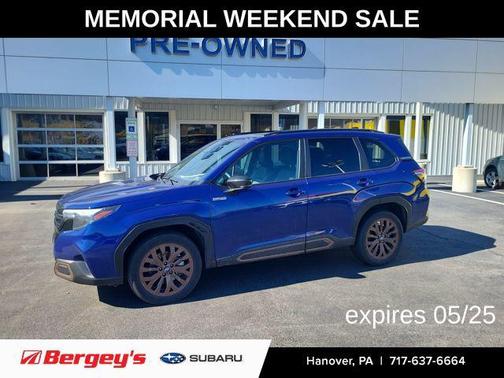 Sapphire Blue Pearl 2025 Subaru Forester Hybrid Sport