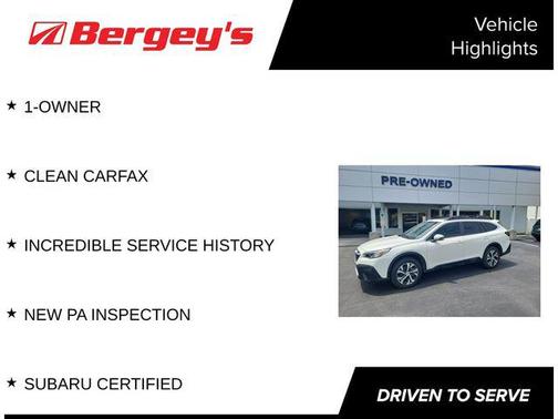 Crystal White Pearl 2022 Subaru Outback Limited