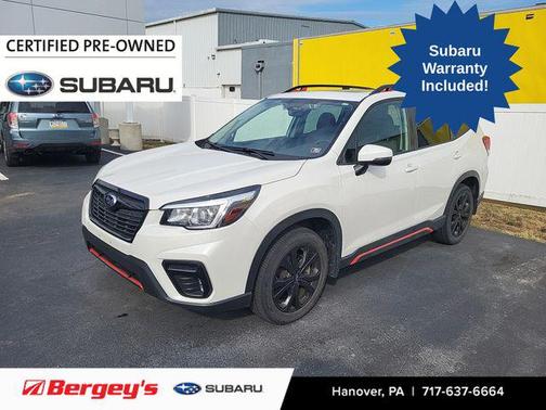 Crystal White Pearl 2020 Subaru Forester Sport