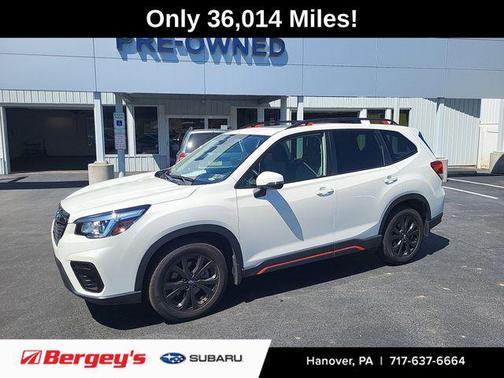 Crystal White Pearl 2020 Subaru Forester Sport
