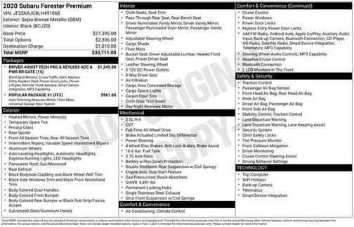 2020 Subaru Forester Premium