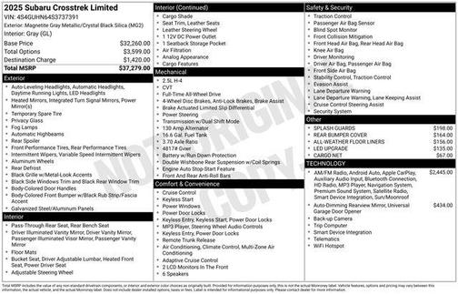 2025 Subaru Crosstrek Limited