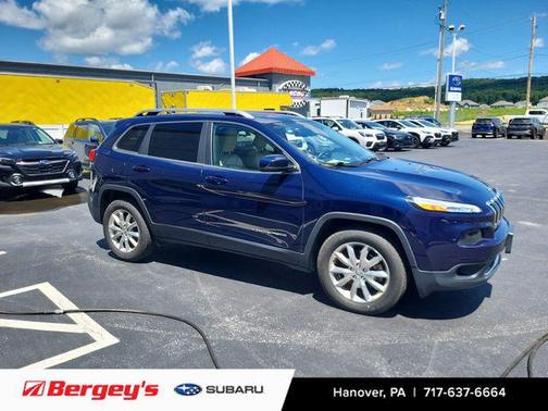 True Blue Pearlcoat 2015 Jeep Cherokee Limited