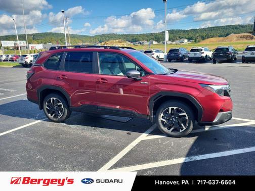 Crimson Red Pearl 2026 Subaru Forester Hybrid Premium