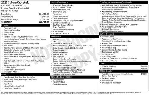 2023 Subaru Crosstrek Base