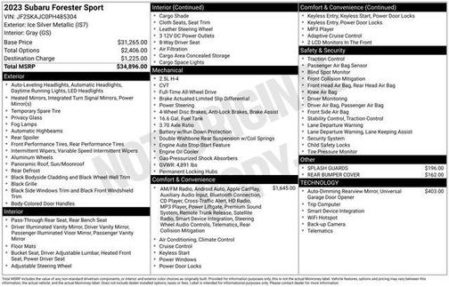 2023 Subaru Forester Sport