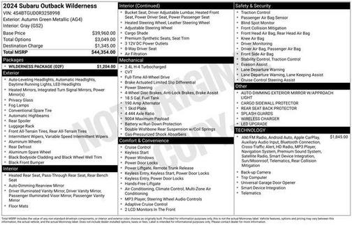 2024 Subaru Outback Wilderness
