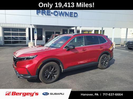 Radiant Red Metallic 2025 Honda CR-V Hybrid Sport AWD