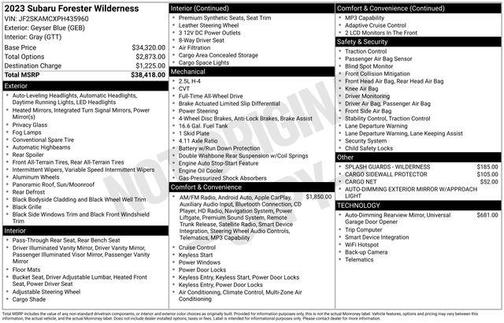 2023 Subaru Forester Wilderness