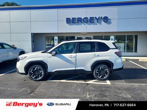 Crystal White Pearl 2026 Subaru Forester Hybrid Premium
