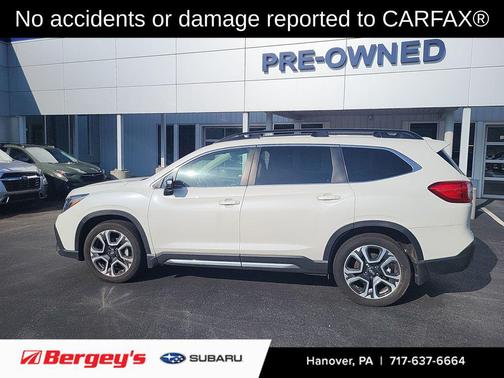 Crystal White Pearl 2023 Subaru Ascent Limited 7-Passenger
