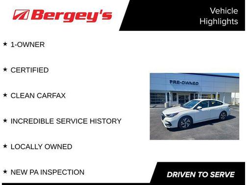 Crystal White Pearl 2024 Subaru Legacy Premium