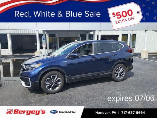 Blue 2022 Honda CR-V Hybrid EX-L