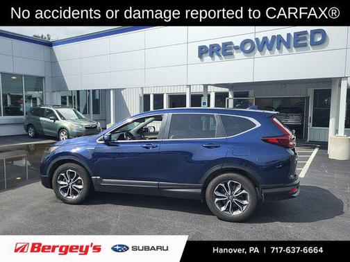Blue 2022 Honda CR-V Hybrid EX-L