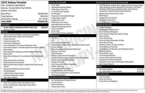 2022 Subaru Forester Base