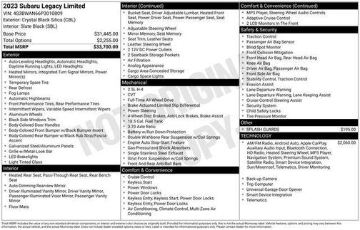 2023 Subaru Legacy Limited