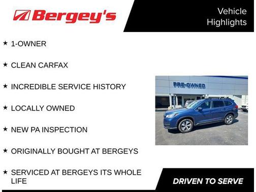 Abyss Blue Pearl 2020 Subaru Ascent Premium 8-Passenger