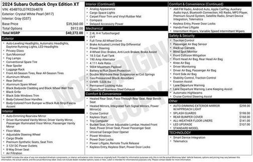2024 Subaru Outback Onyx Edition XT