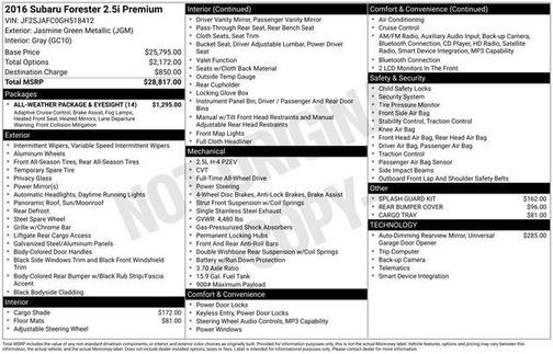 2016 Subaru Forester 2.5i Premium