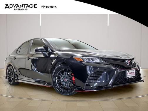 Midnight Black Metallic 2021 Toyota Camry TRD V6