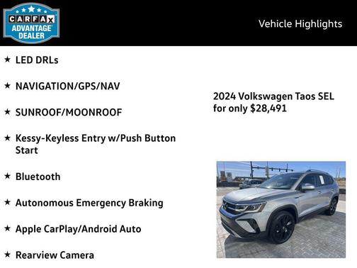 2024 Volkswagen Taos 1.5T SEL