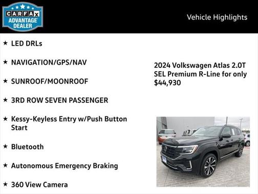 2024 Volkswagen Atlas 2.0T SEL Premium R-Line 4MOTION
