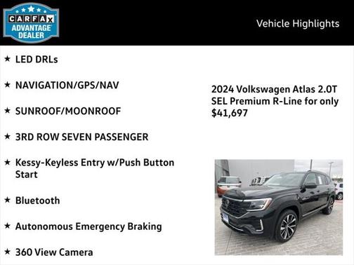 2024 Volkswagen Atlas 2.0T SEL Premium R-Line 4MOTION