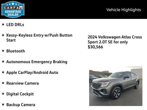 2024 Volkswagen Atlas Cross Sport 2.0T SE