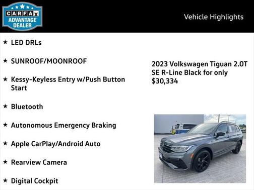 2023 Volkswagen Tiguan 2.0T SE R-Line Black 4MOTION