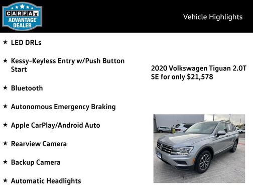 2020 Volkswagen Tiguan 2.0T SE 4MOTION
