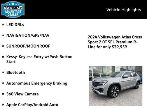 2024 Volkswagen Atlas Cross Sport 2.0T SEL Premium
