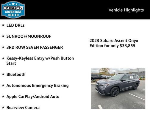2023 Subaru Ascent Onyx Edition 7-Passenger