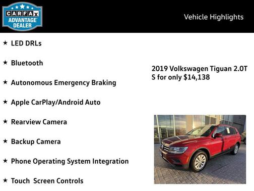 2019 Volkswagen Tiguan 2.0T S 4MOTION