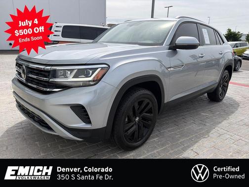 Pyrite Silver Metallic 2022 Volkswagen Atlas Cross Sport 3.6L V6 SE w/Technology