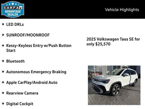 2025 Volkswagen Taos 1.5T SE