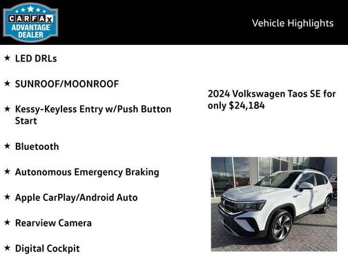 2024 Volkswagen Taos 1.5T SE