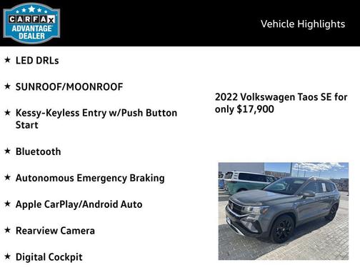 2022 Volkswagen Taos 1.5T SE