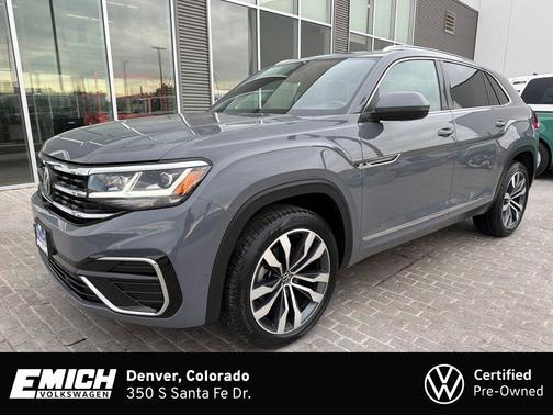 Pure Gray 2023 Volkswagen Atlas Cross Sport 3.6L V6 SEL Premium R-Line SUV
