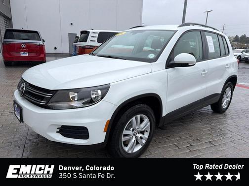 Pure White 2016 Volkswagen Tiguan S