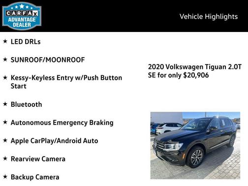 2020 Volkswagen Tiguan 2.0T SE 4MOTION