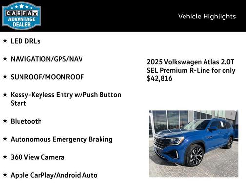 2025 Volkswagen Atlas 2.0T SEL Premium R-Line 4MOTION