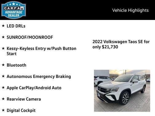 2022 Volkswagen Taos 1.5T SE