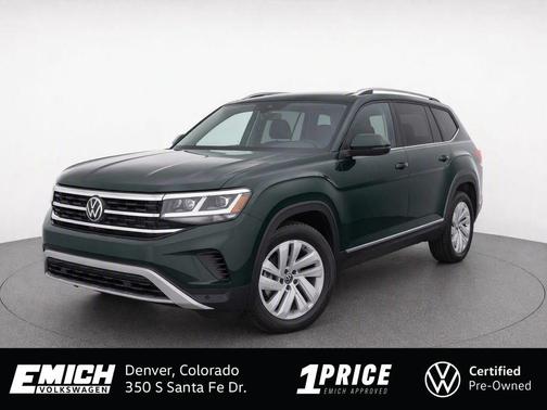 Racing Green Metallic 2021 Volkswagen Atlas SEL
