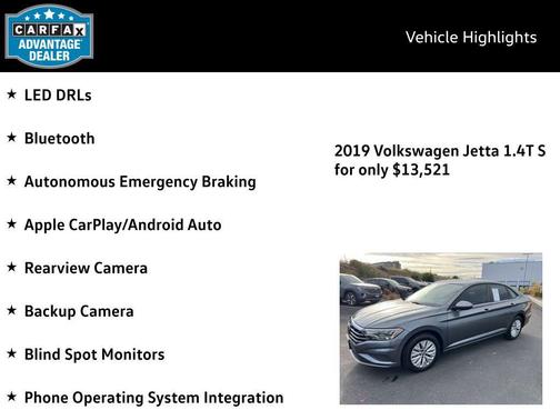 2019 Volkswagen Jetta 1.4T S