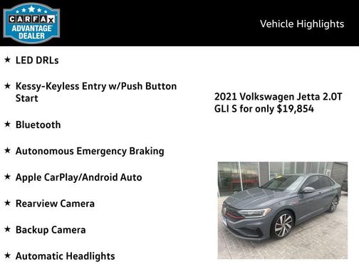 2021 Volkswagen Jetta GLI 2.0T S