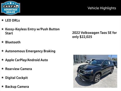 2022 Volkswagen Taos 1.5T SE