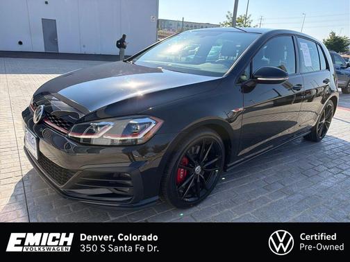 Deep Black Pearl 2021 Volkswagen Golf GTI 2.0T SE DSG